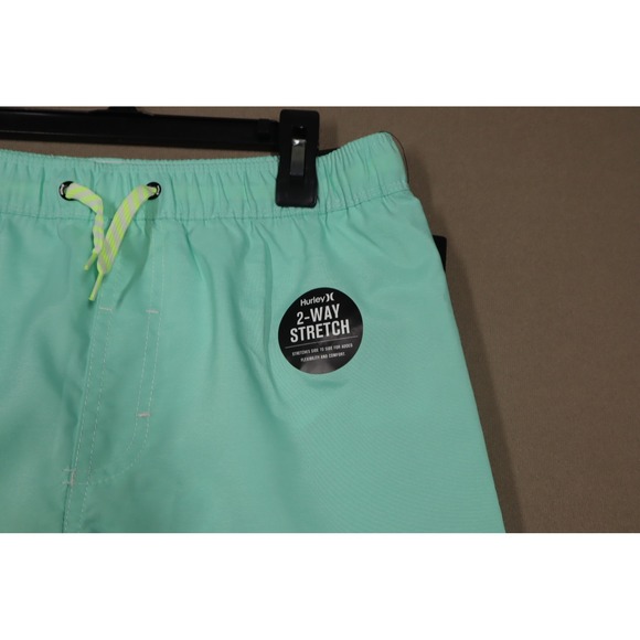 Hurley Big Boys Pool Party Pull-on Swim Shorts - Green Glow - Size L - Picture 4 of 9